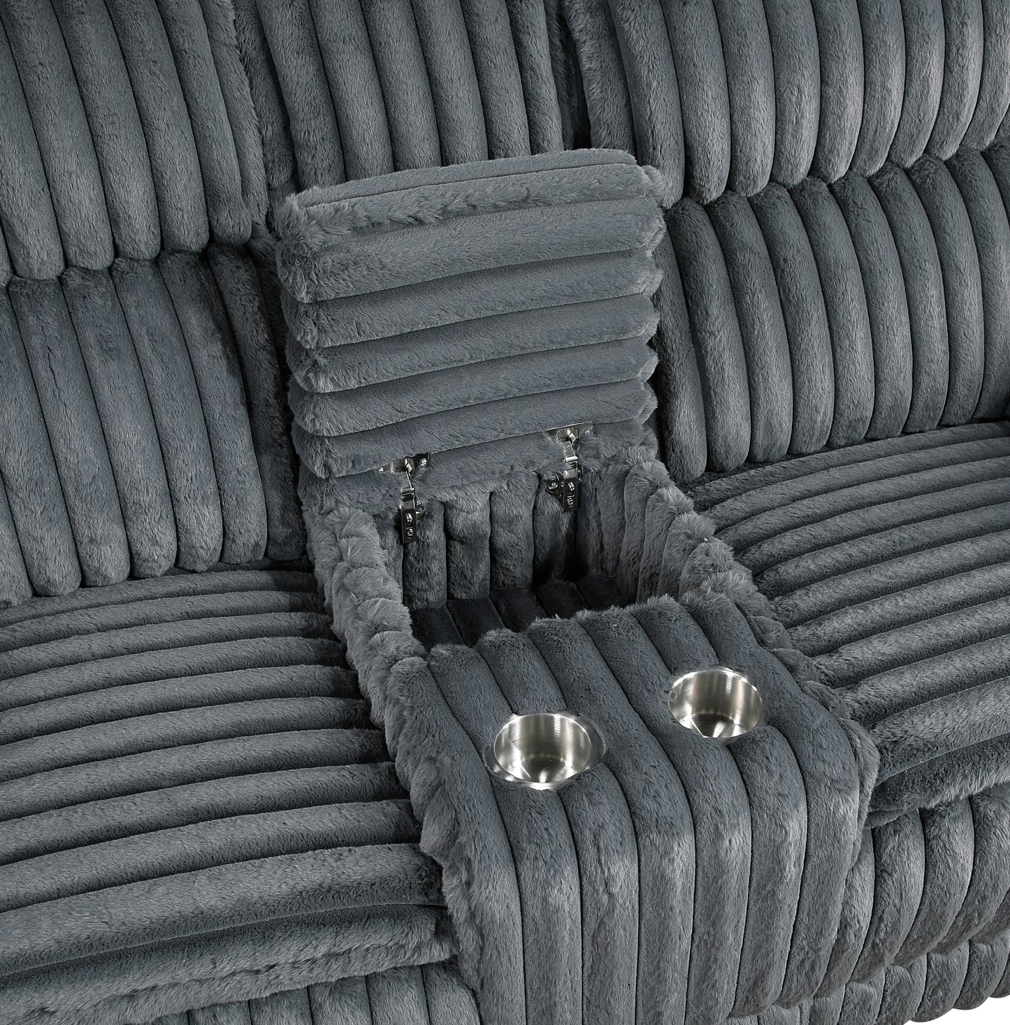 Homelegance Loveseat Reclining in Dark Gray 9577DG-2