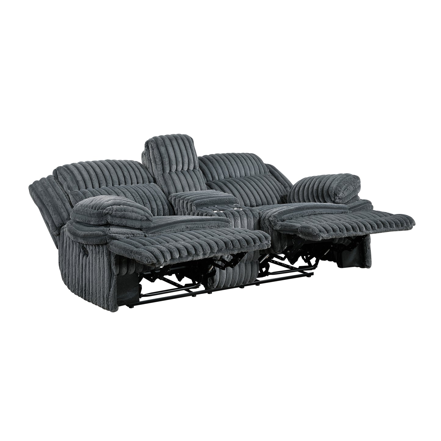 Homelegance Loveseat Reclining in Dark Gray 9577DG-2