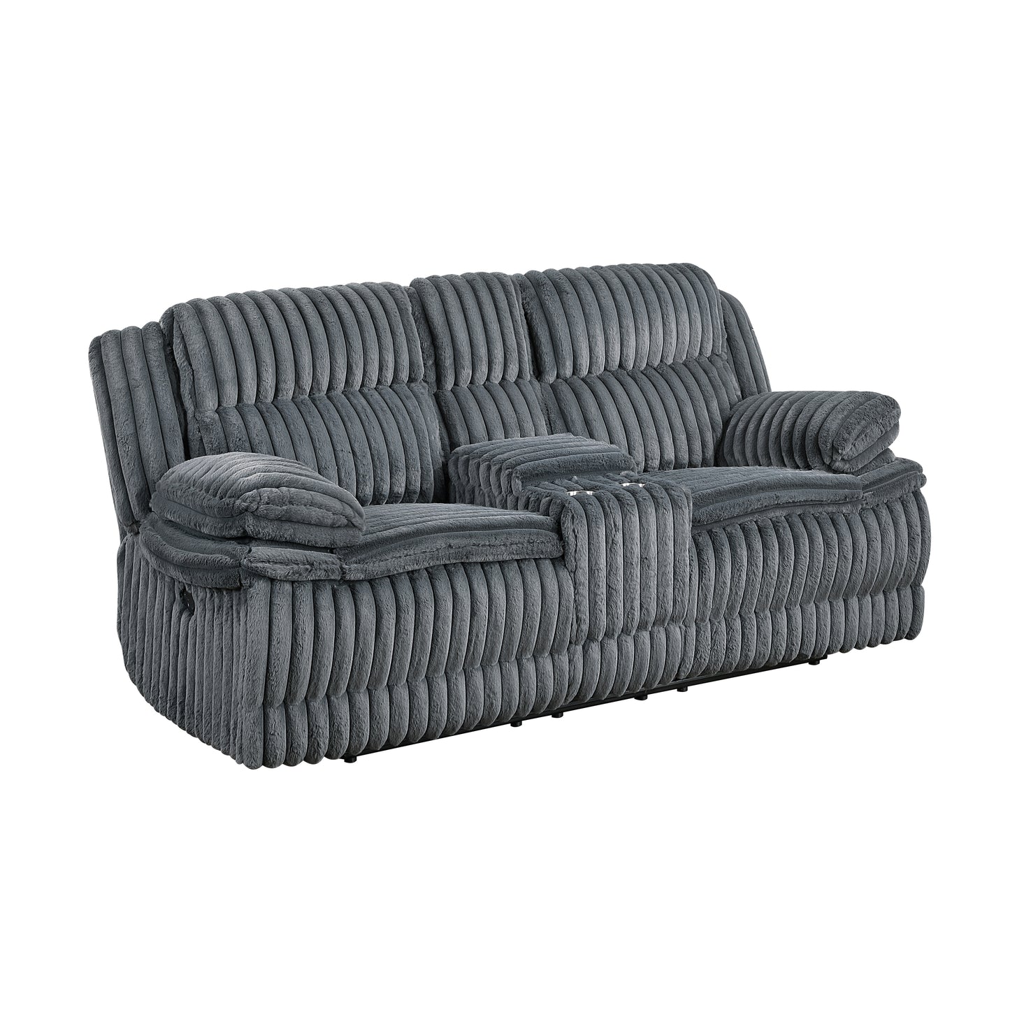 Homelegance Loveseat Reclining in Dark Gray 9577DG-2