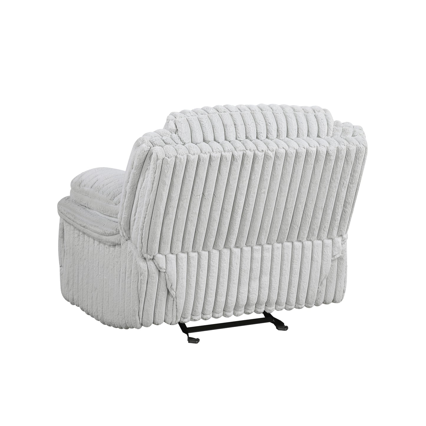 Homelegance Glider Recliner Chair in Gray Fabric 9577GY-1