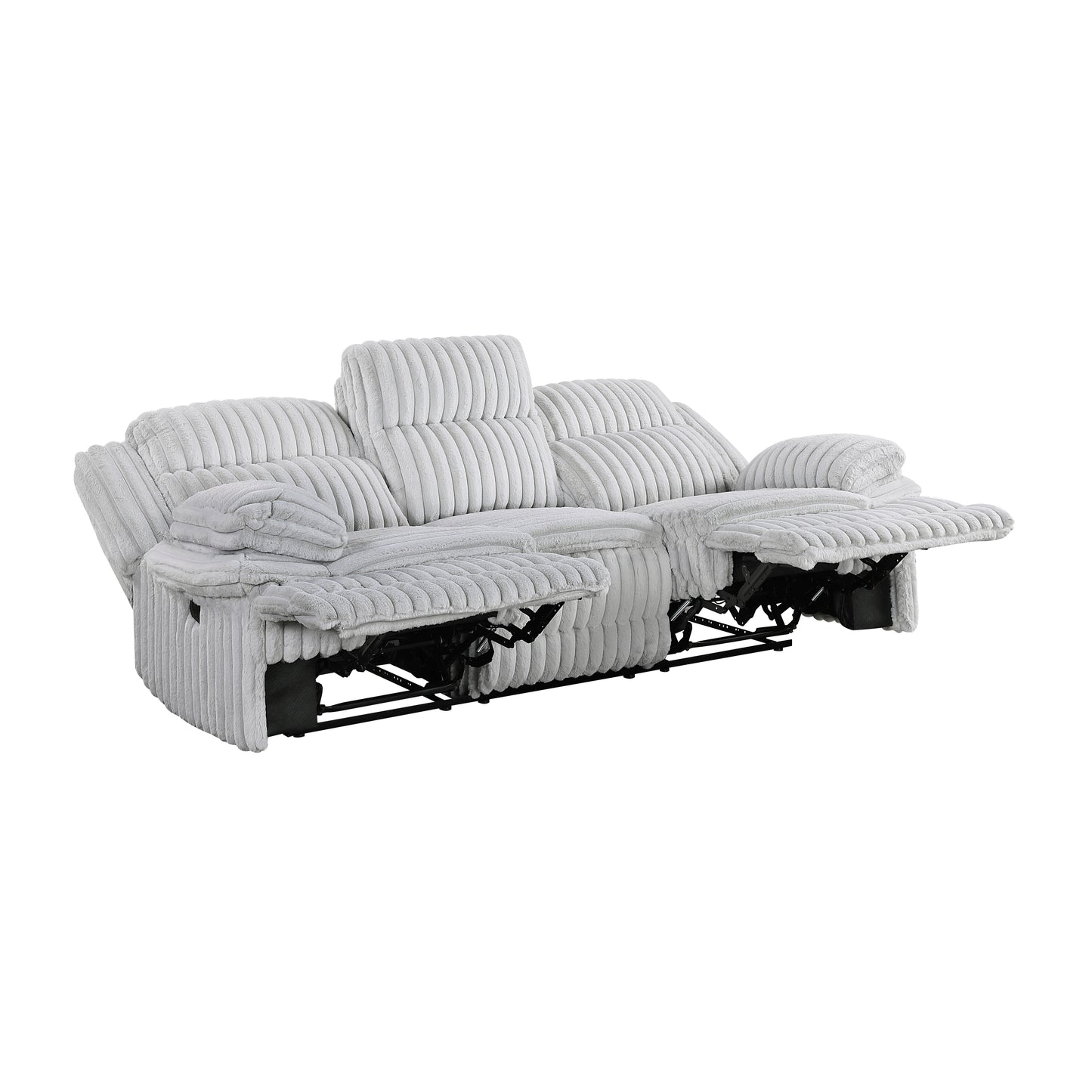 Homelegance Sofas Reclining Sofa Gray Fabric Comfort 9577GY-3