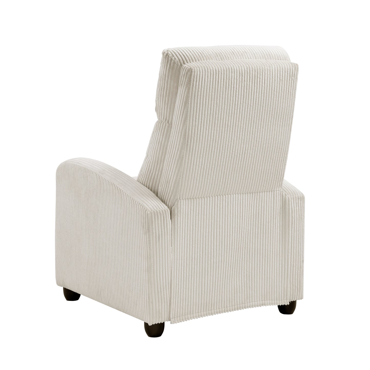 Homelegance Maye Reclining Chair in Beige Corduroy with Push Back Feature 9588BEG-1PB