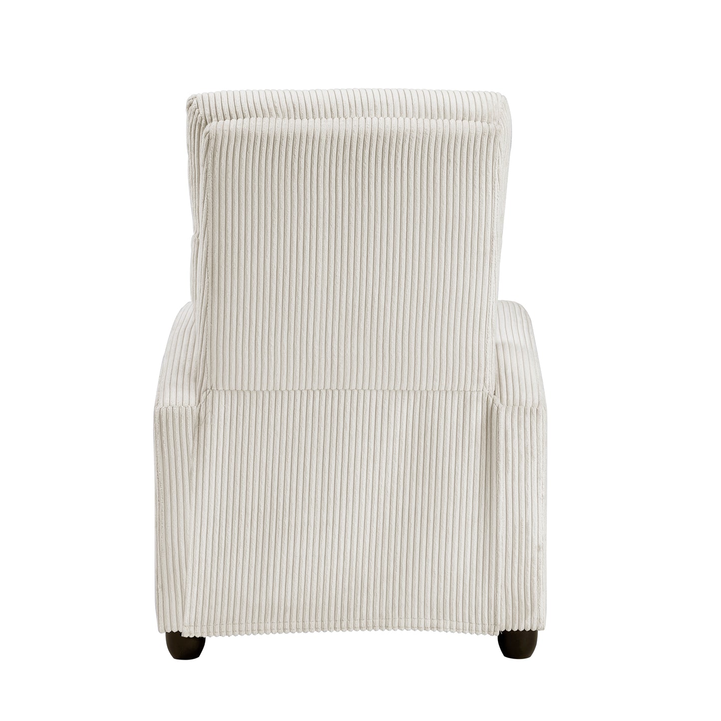 Homelegance Maye Reclining Chair in Beige Corduroy with Push Back Feature 9588BEG-1PB
