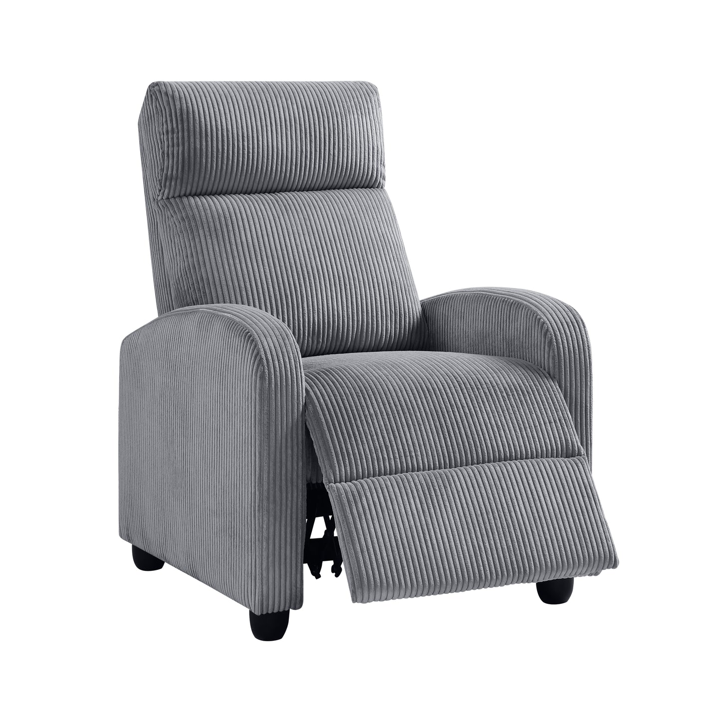 Homelegance Maye Reclining Chair in Dark Gray Corduroy 9588DGY-1PB