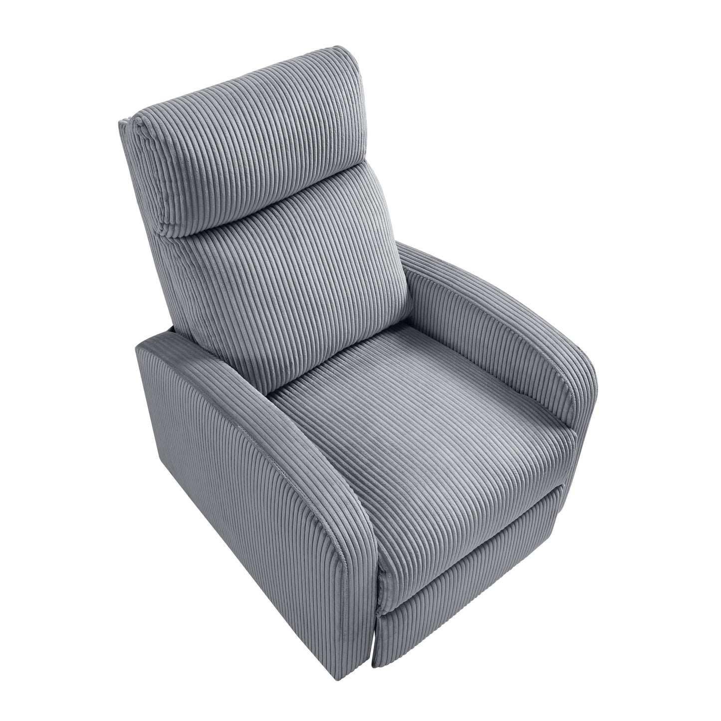 Homelegance Maye Reclining Chair in Dark Gray Corduroy 9588DGY-1PB