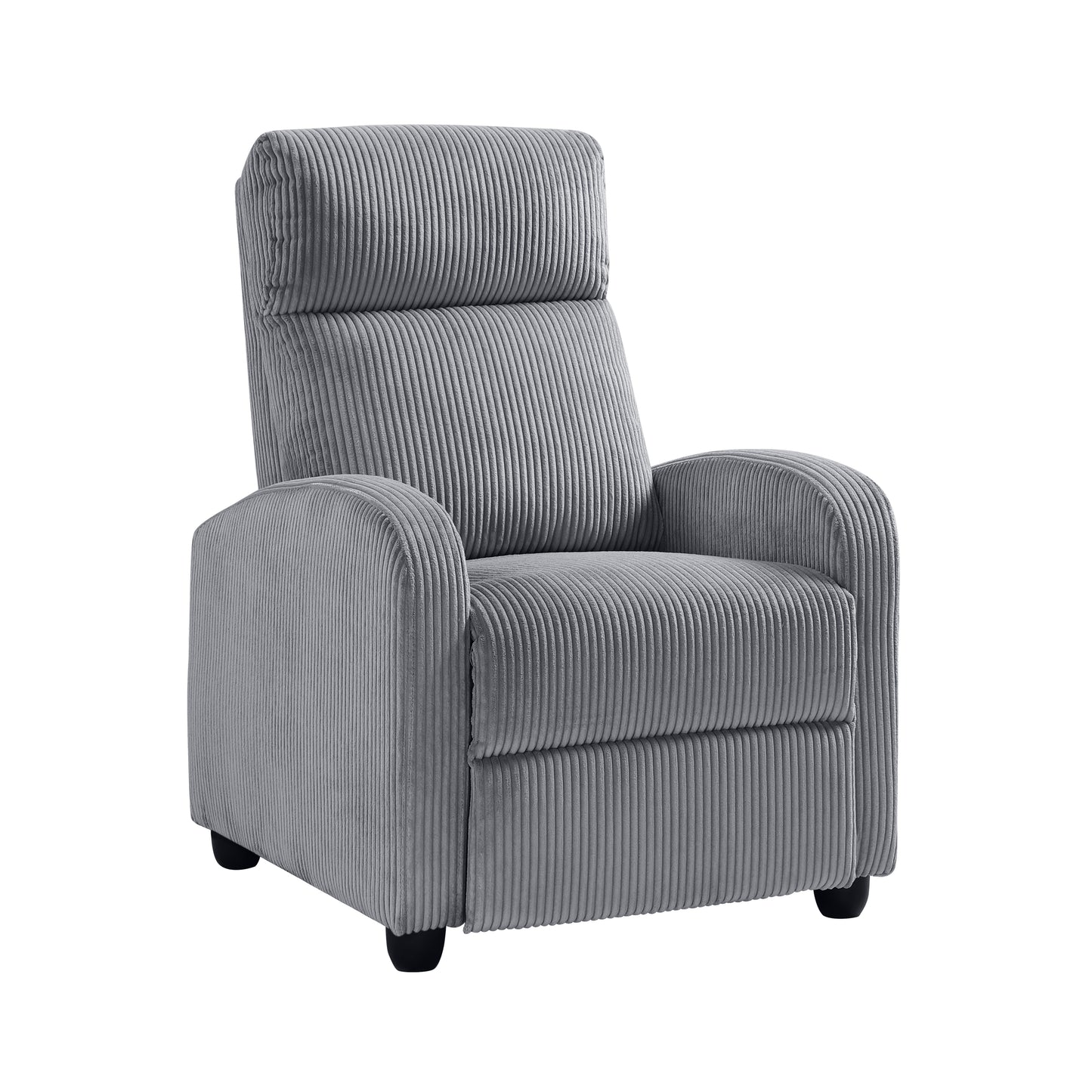 Homelegance Maye Reclining Chair in Dark Gray Corduroy 9588DGY-1PB