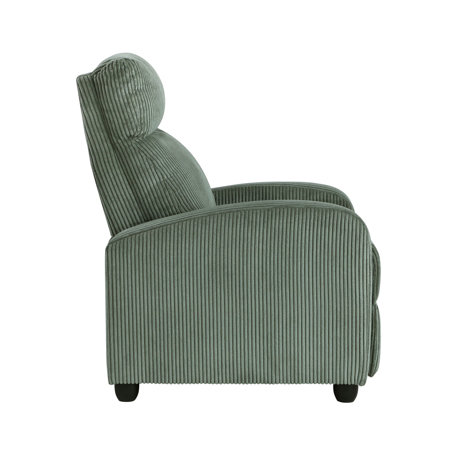 Homelegance Maye Reclining Chair in Green Corduroy 9588GRN-1PB