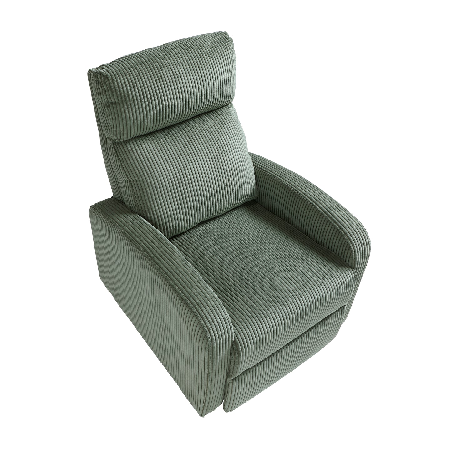 Homelegance Maye Reclining Chair in Green Corduroy 9588GRN-1PB