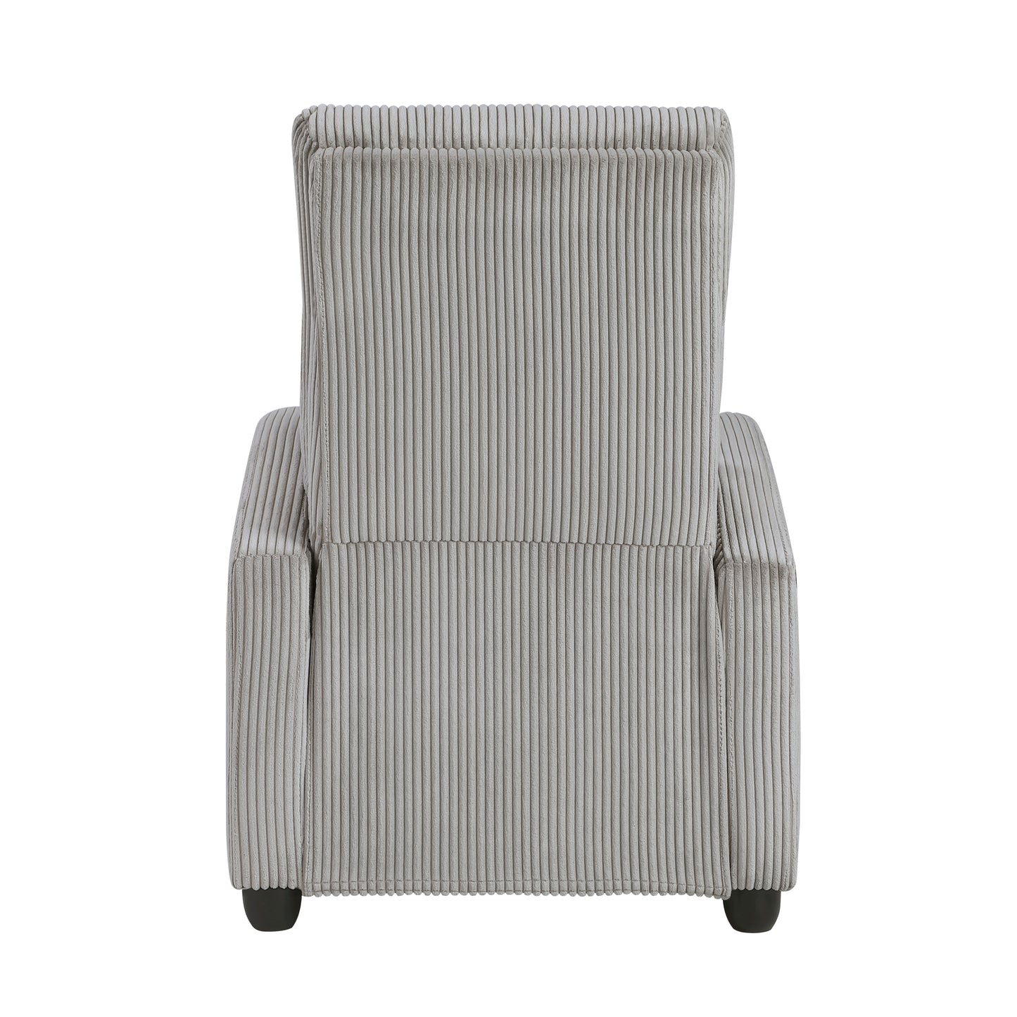 Homelegance Maye Reclining Chair in Light Gray Corduroy 9588GRY-1PB