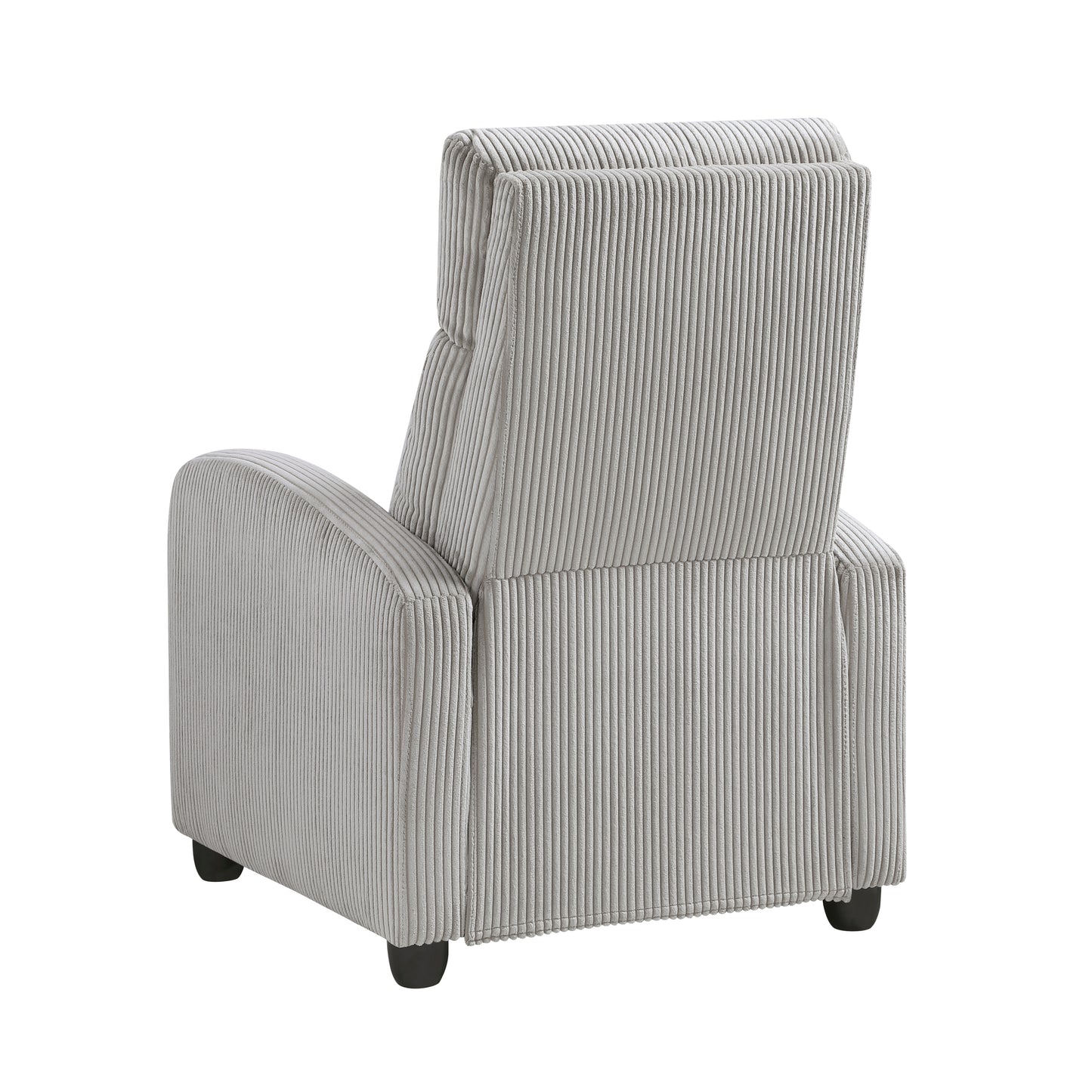 Homelegance Maye Reclining Chair in Light Gray Corduroy 9588GRY-1PB