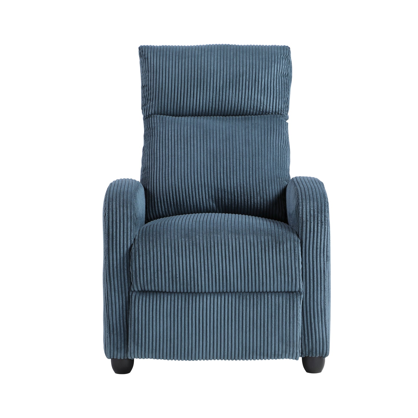 Homelegance Maye Reclining Chair in Midnight Blue Corduroy 9588MDN-1PB
