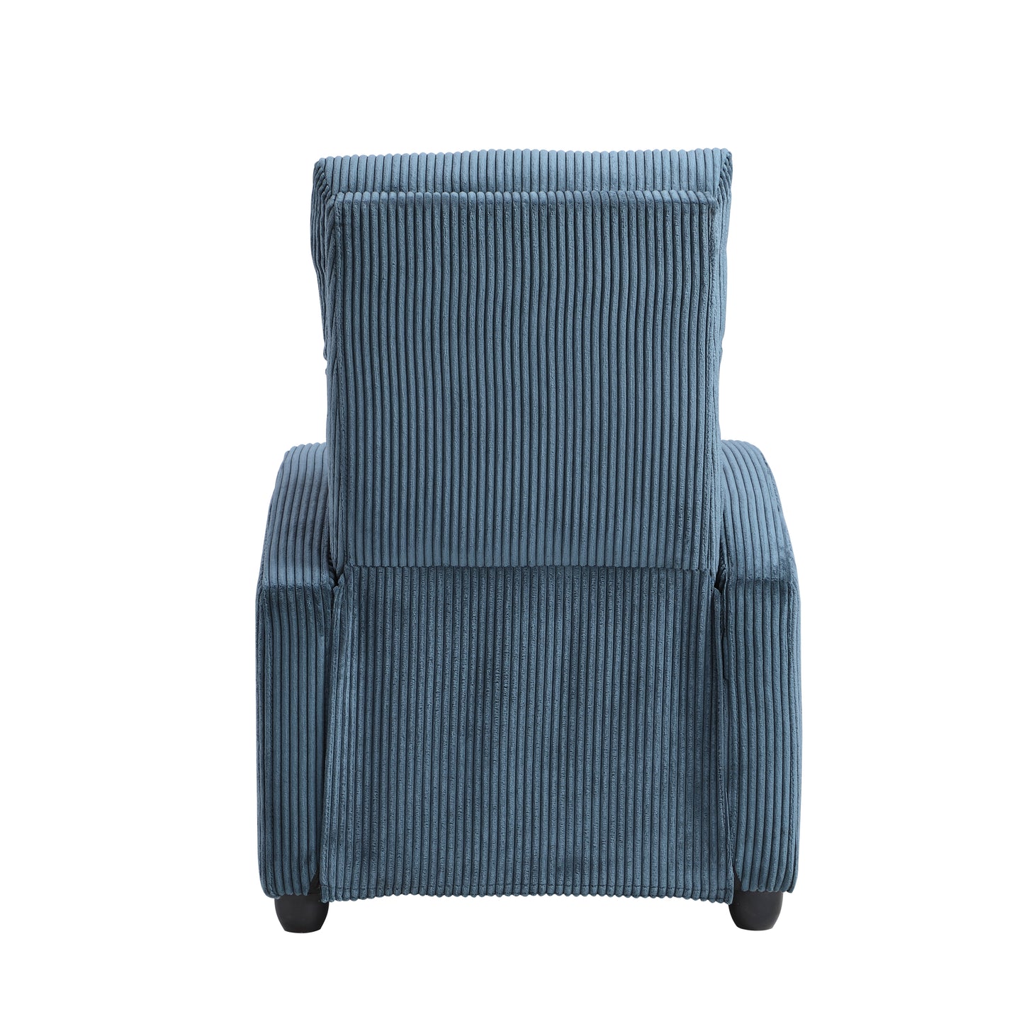 Homelegance Maye Reclining Chair in Midnight Blue Corduroy 9588MDN-1PB