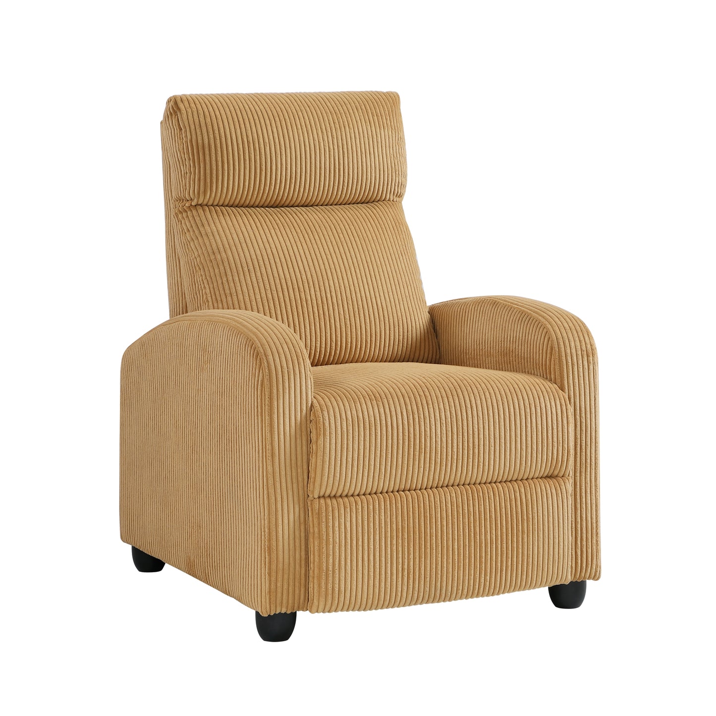 Homelegance Maye Reclining Chair in Yellow Corduroy 9588YLW-1PB