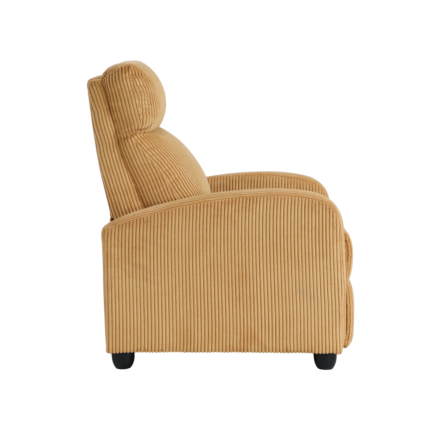 Homelegance Maye Reclining Chair in Yellow Corduroy 9588YLW-1PB
