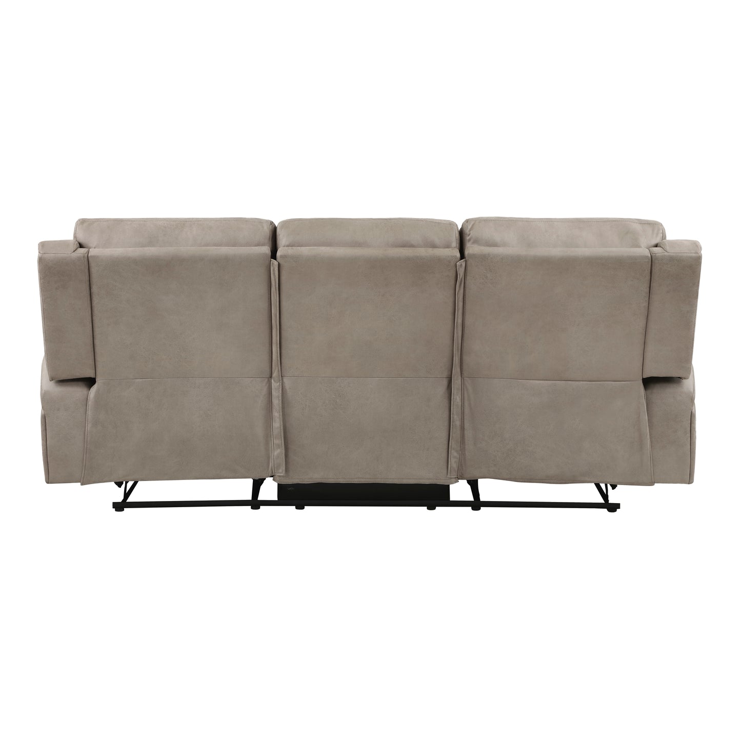 Homelegance Pagosa Sectional Sofa in Brown Polished Microfiber 9601BR-3
