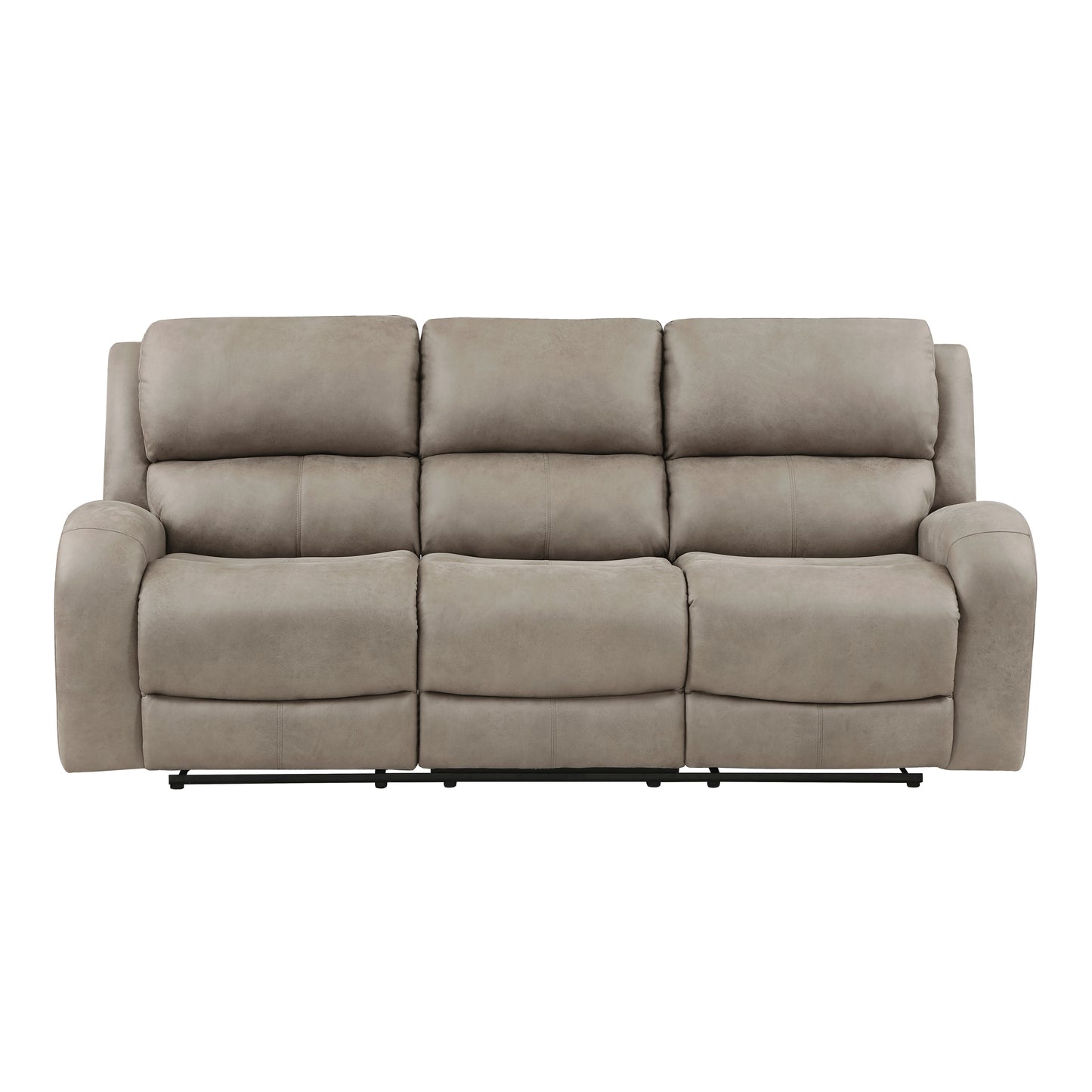 Homelegance Pagosa Sectional Sofa in Brown Polished Microfiber 9601BR-3