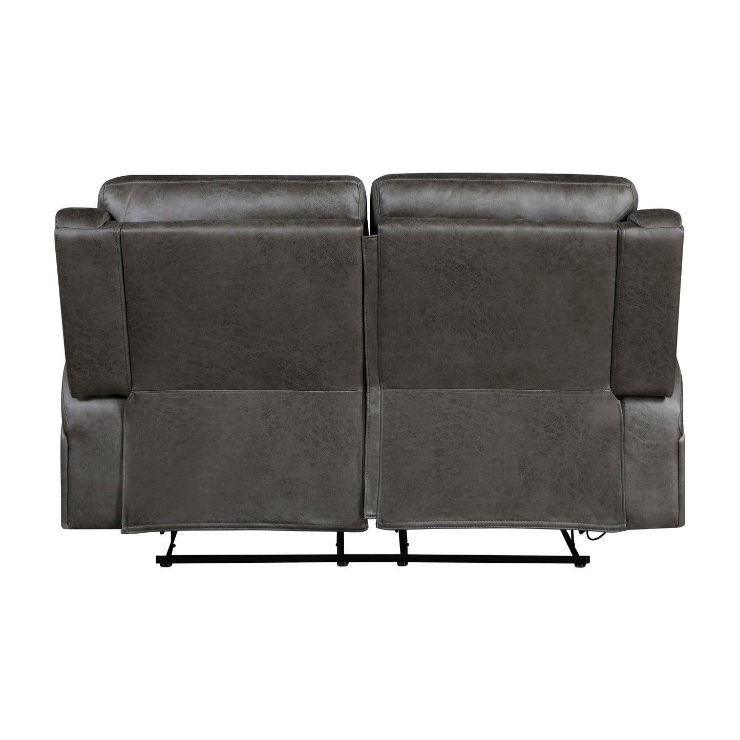 Homelegance Loveseat Reclining in Gray Fabric 9601GY-2