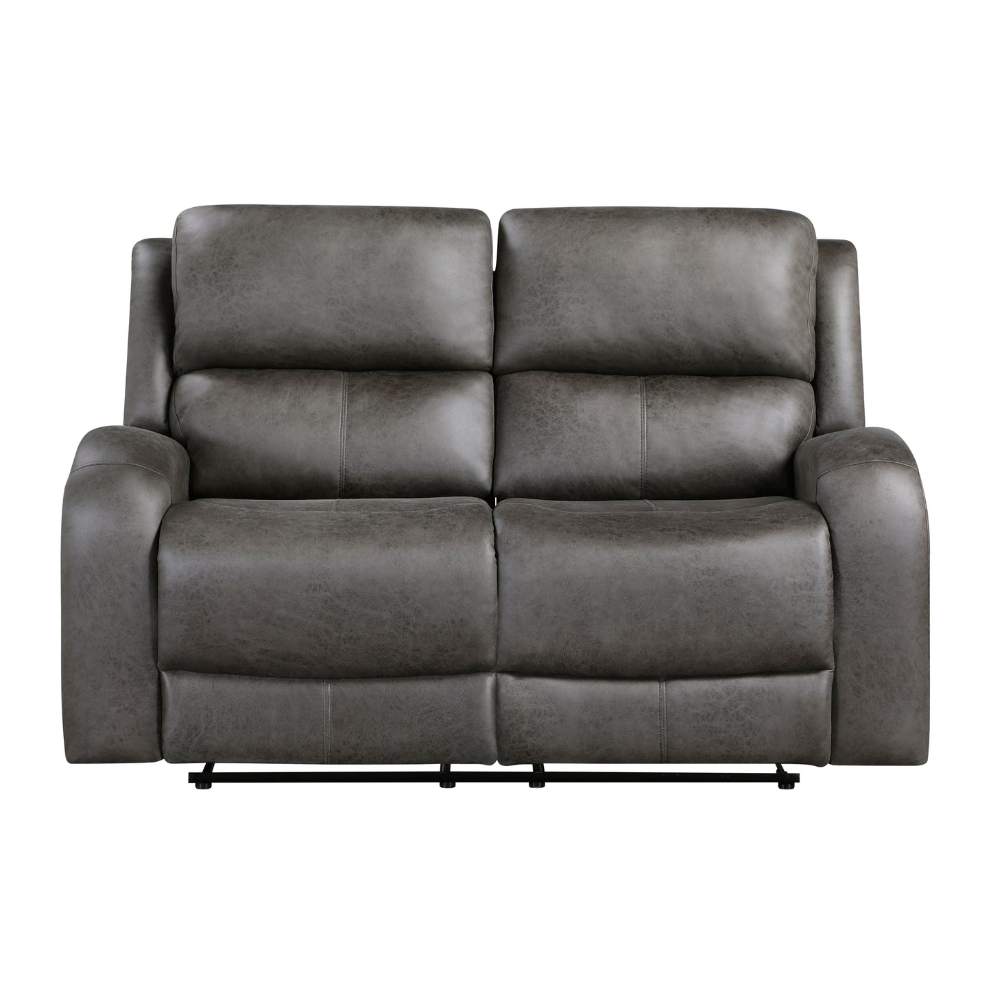 Homelegance Loveseat Reclining in Gray Fabric 9601GY-2