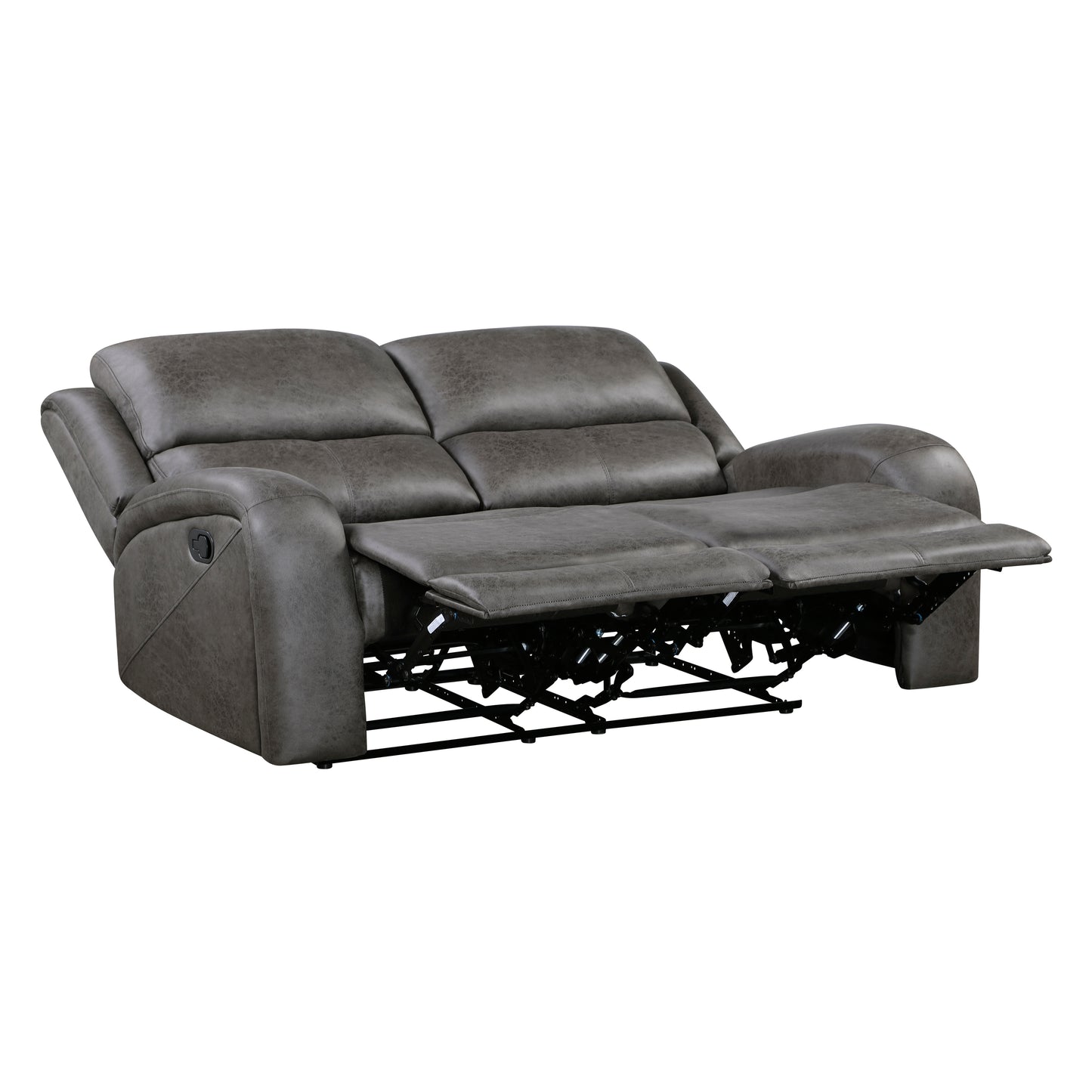 Homelegance Loveseat Reclining in Gray Fabric 9601GY-2