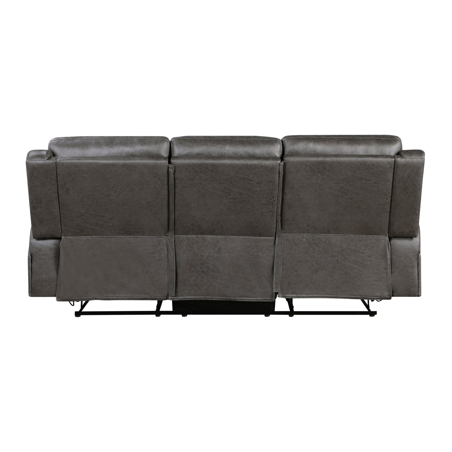 Homelegance Sofas Double Reclining Sectional Sofa Gray 9601GY-3