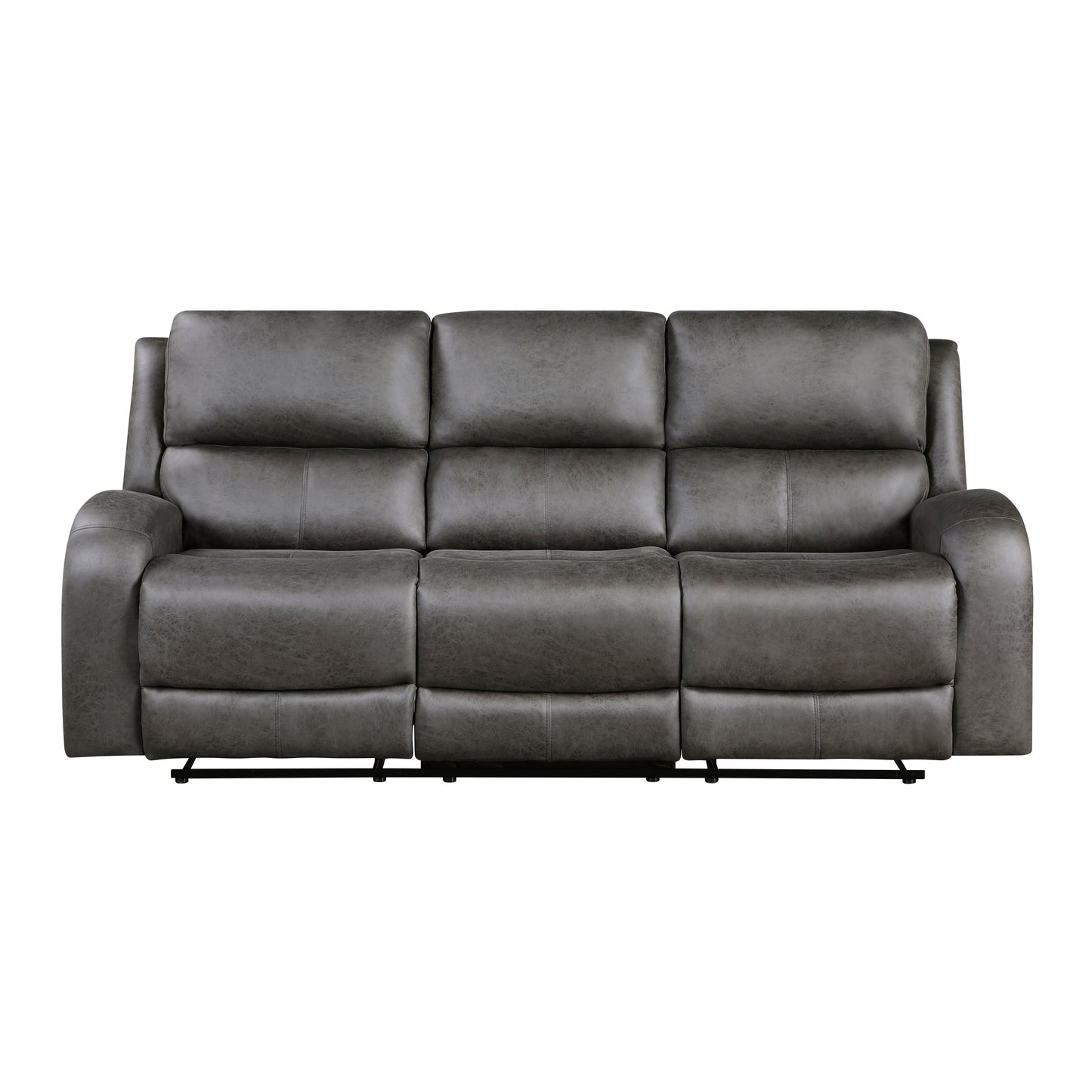 Homelegance Sofas Double Reclining Sectional Sofa Gray 9601GY-3
