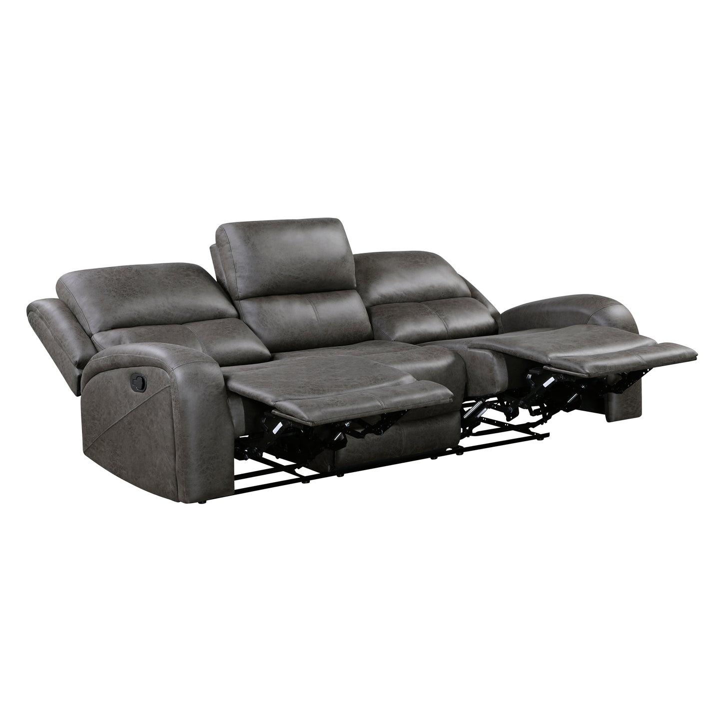 Homelegance Sofas Double Reclining Sectional Sofa Gray 9601GY-3