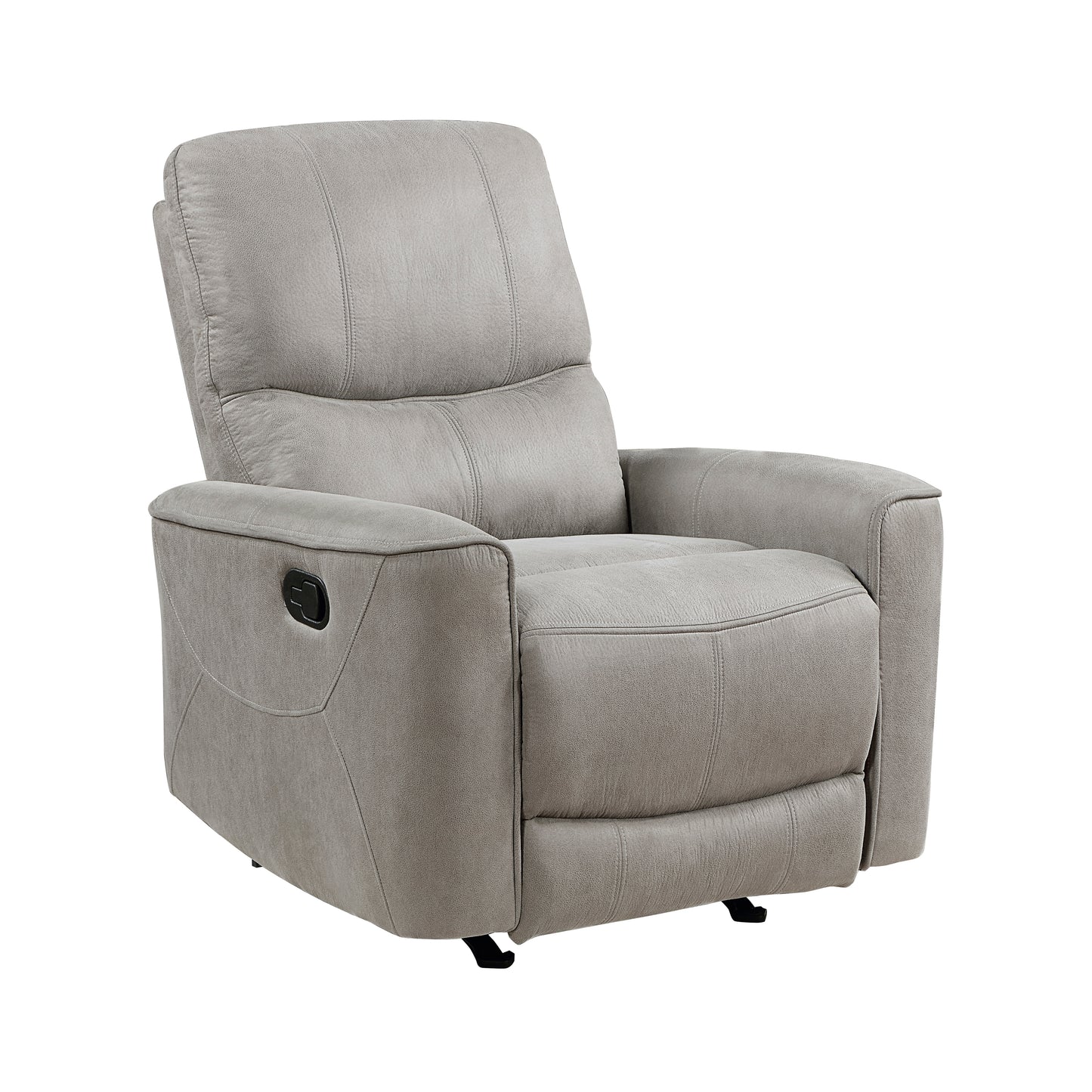 Homelegance Ouray Reclining Chair Gray Rocker Recliner 9602GY-1