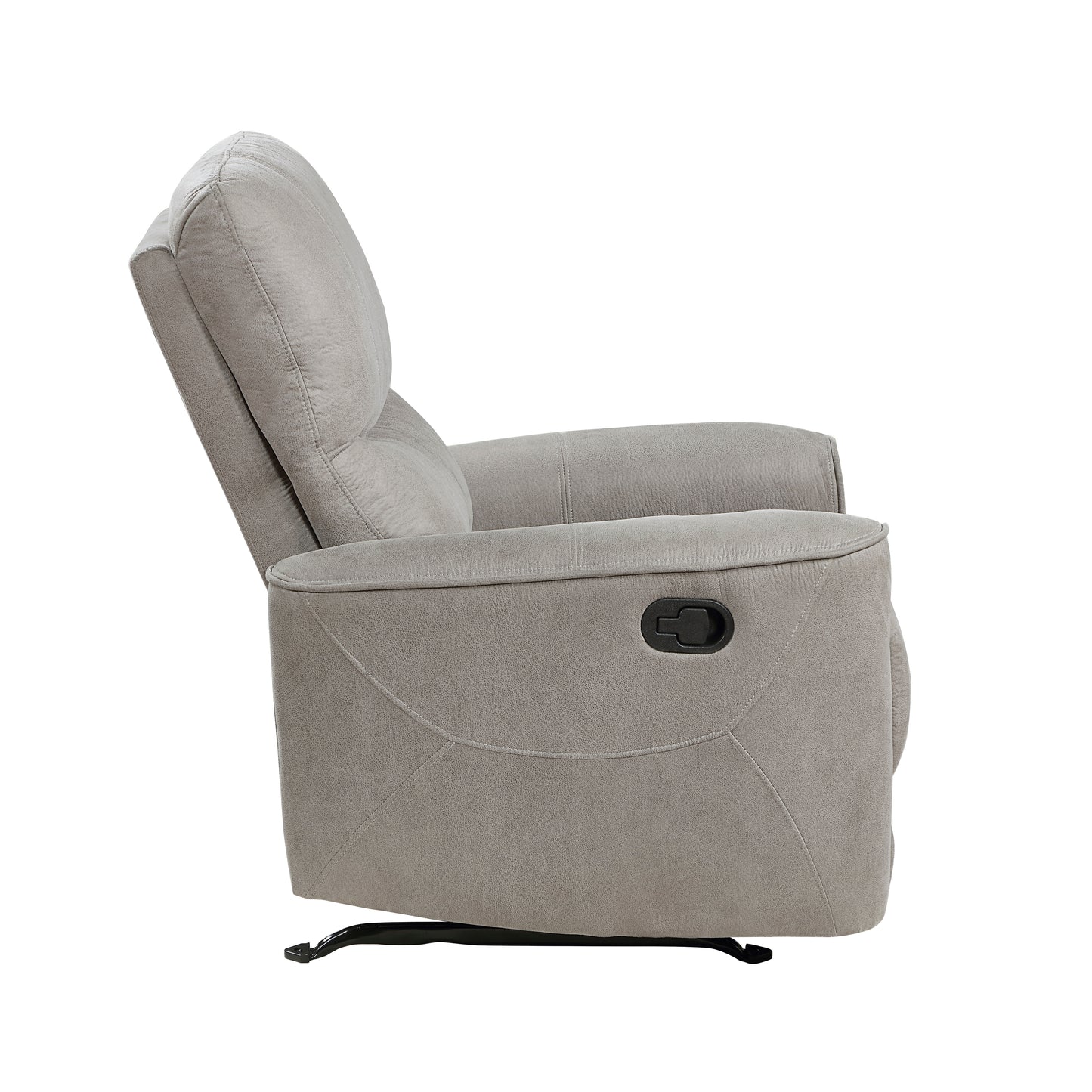 Homelegance Ouray Reclining Chair Gray Rocker Recliner 9602GY-1