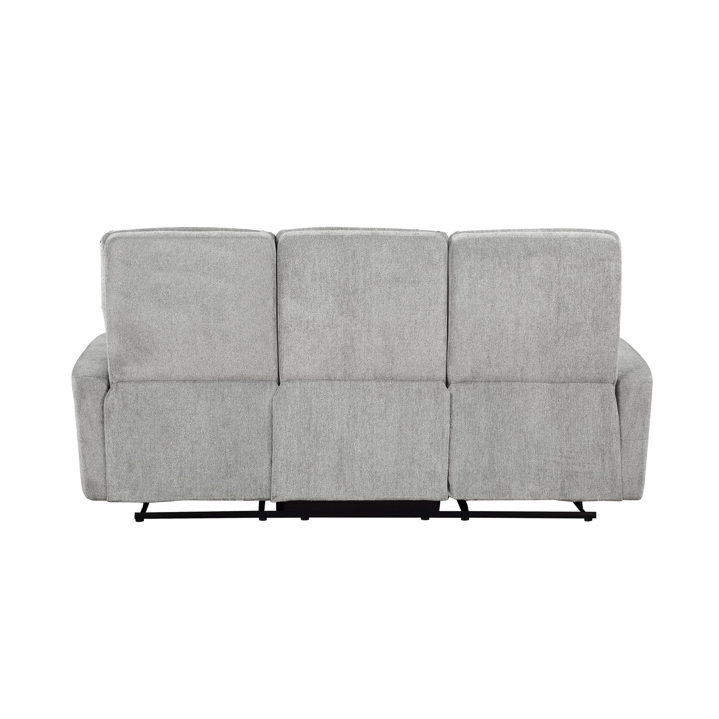 Homelegance Lyndon Gray Chenille Dual Reclining Sectional Sofa 9610GY-3