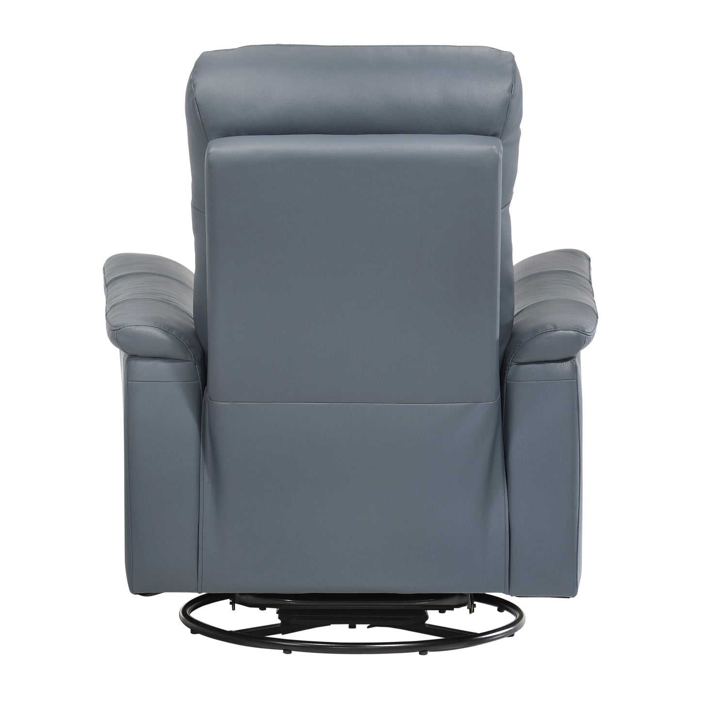 Homelegance Bristow Swivel Glider Reclining Chair in Blue Gray 9620BGY-1