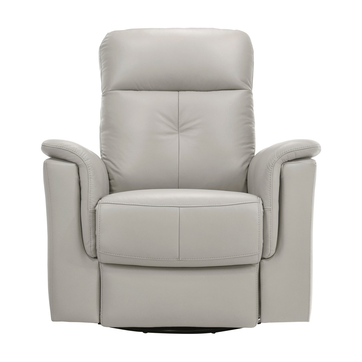 Homelegance Bristow Reclining Chair Silver Leather Swivel Glider 9620SVE-1