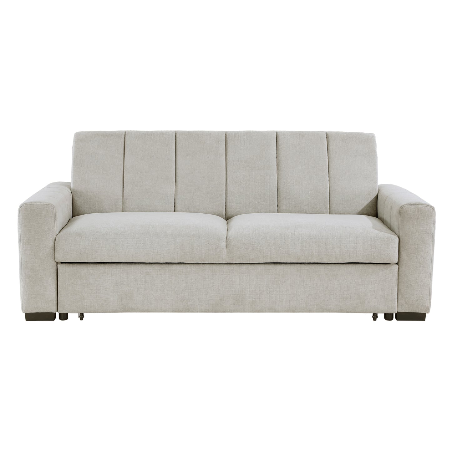 Homelegance Michah Sectional Sofa Light Gray Convertible Sleeper 9622LG-3CL
