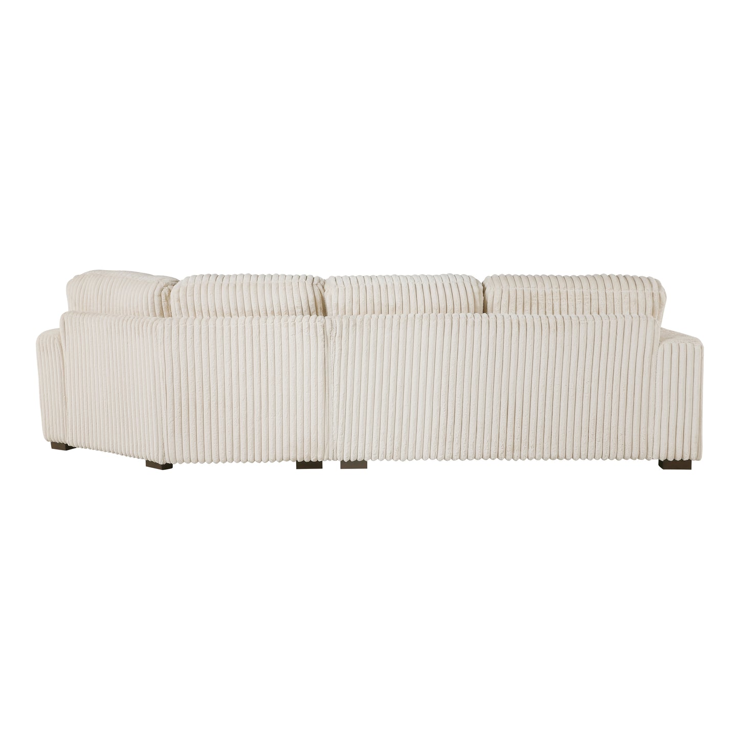Homelegance 2-Piece Right Cuddler Sectional Sofa in Elegant Beige 9623BE-22LRU