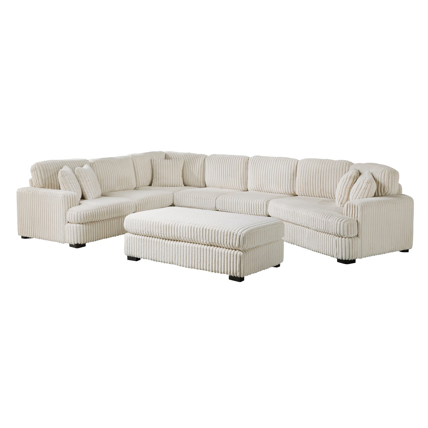 Homelegance Sectional Sofa in Beige 9623BE-52LRU for Stylish Living Spaces