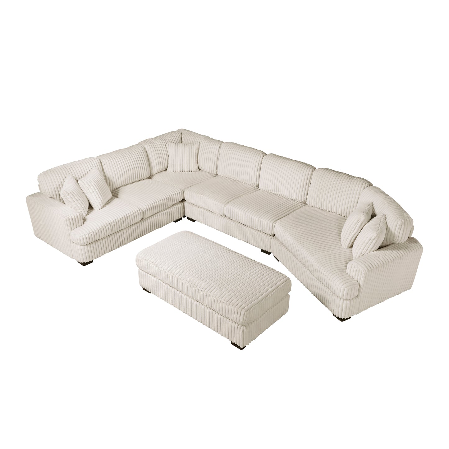 Homelegance Sectional Sofa in Beige 9623BE-52LRU for Stylish Living Spaces