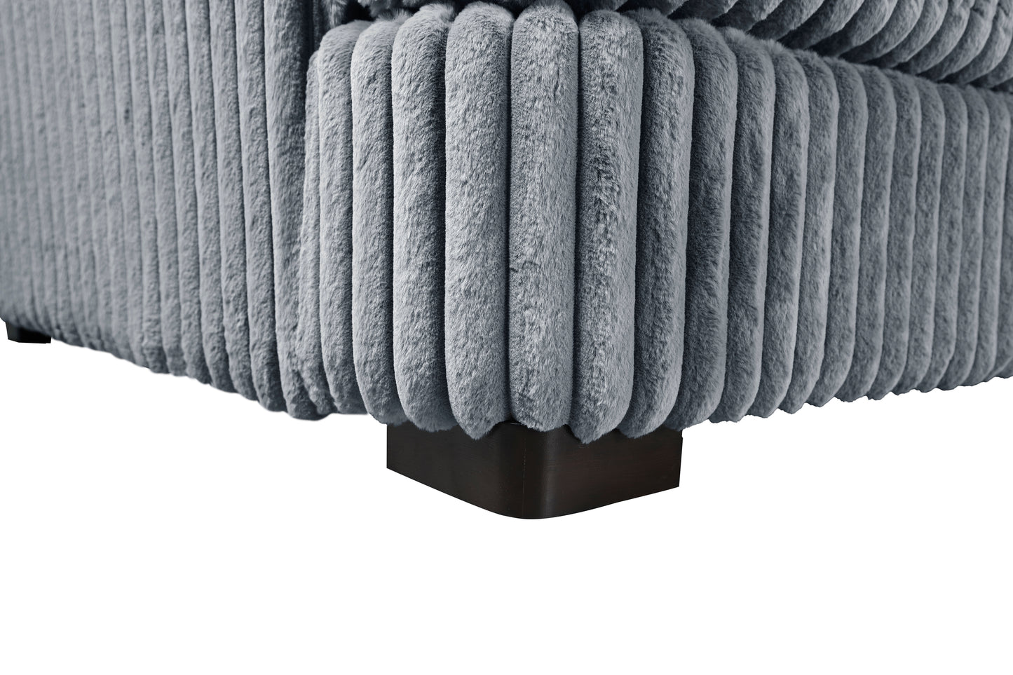 Homelegance Sectional Sofa Gray Fabric 9623GY-5LU2R