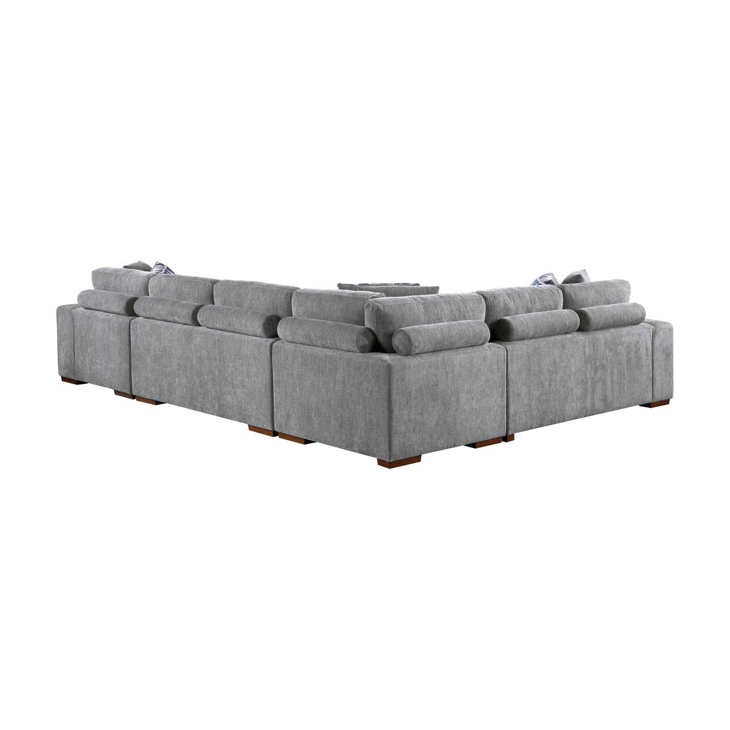Homelegance Raife Sectional Sofa in Gray 9624GY-52LRC for Stylish Living