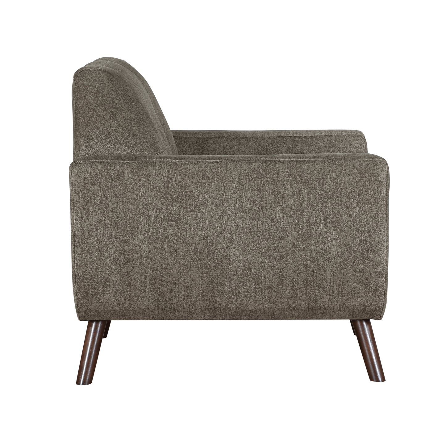 Homelegance Janne Accent Chair in Brown Textured Microfiber 9627CAF-1