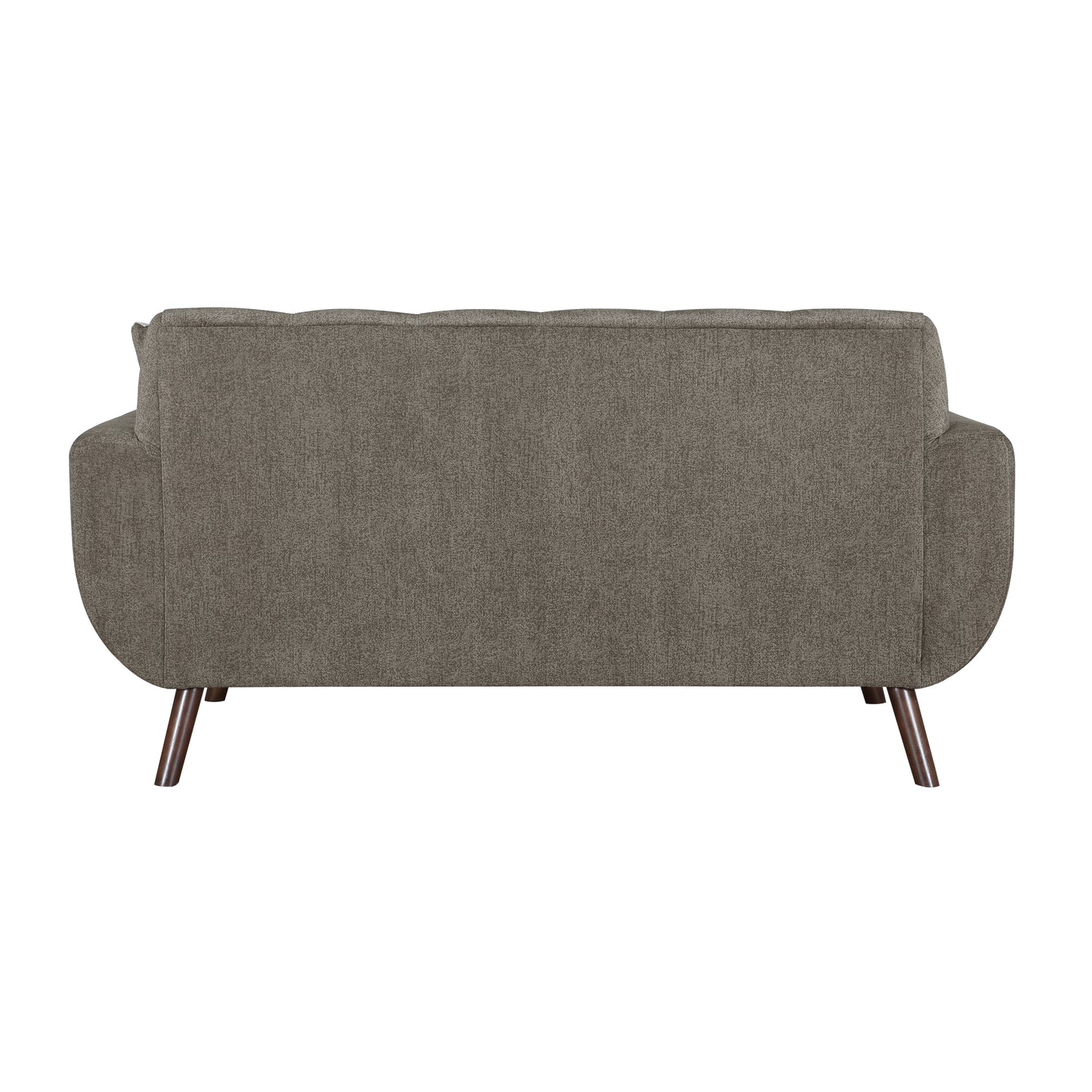 Homelegance Janne Loveseat in Brown Textured Microfiber 9627CAF-2
