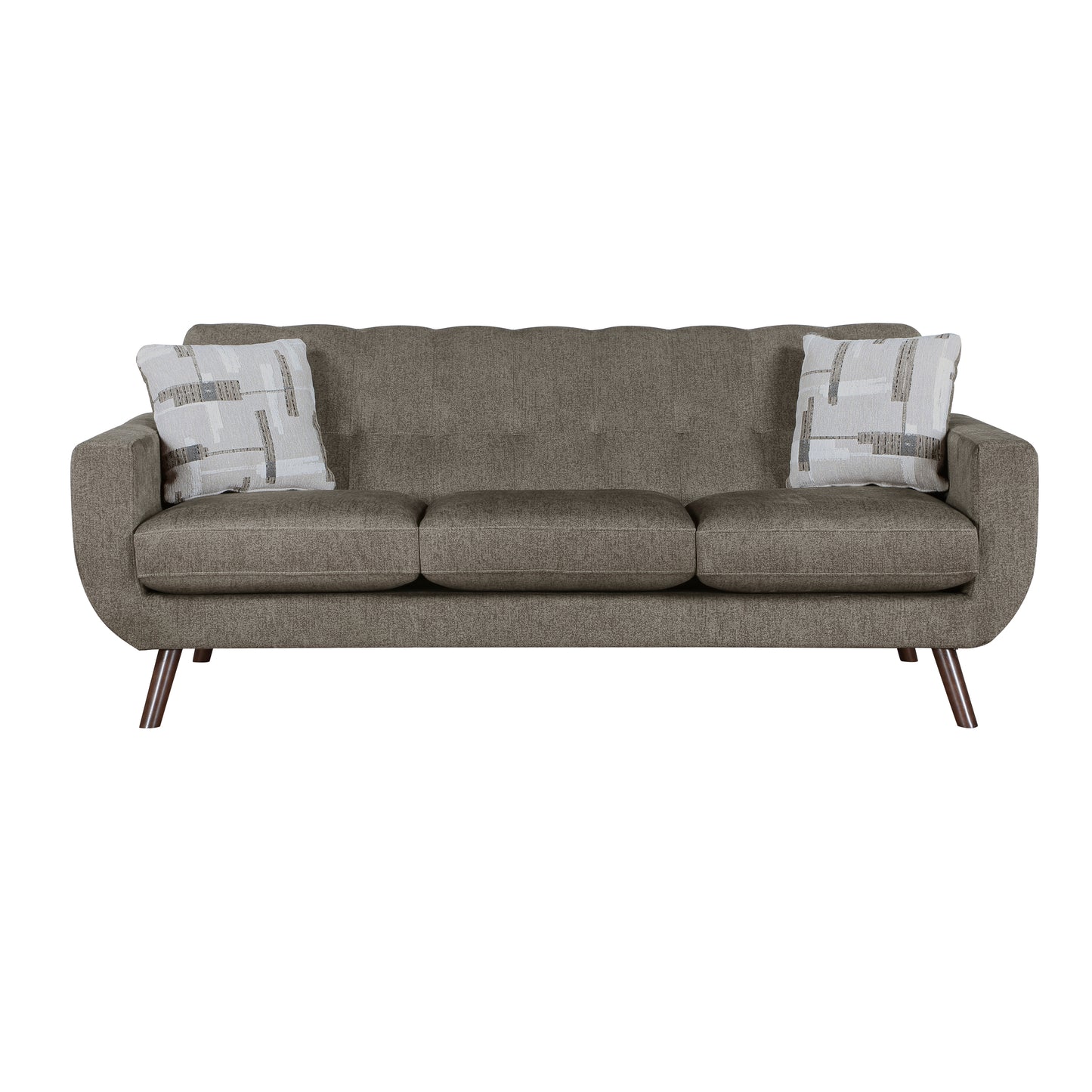 Homelegance Janne Sectional Sofa in Cafe-Hued Microfiber 9627CAF-3