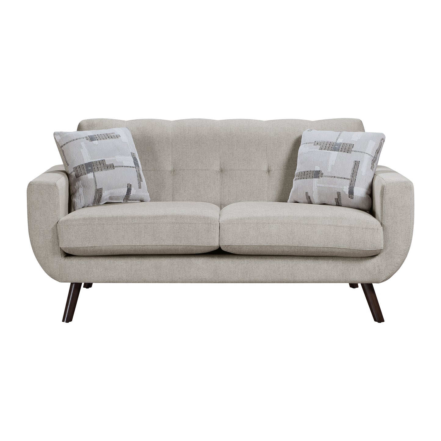 Homelegance Janne Loveseat in Tan Textured Microfiber 9627TAN-2