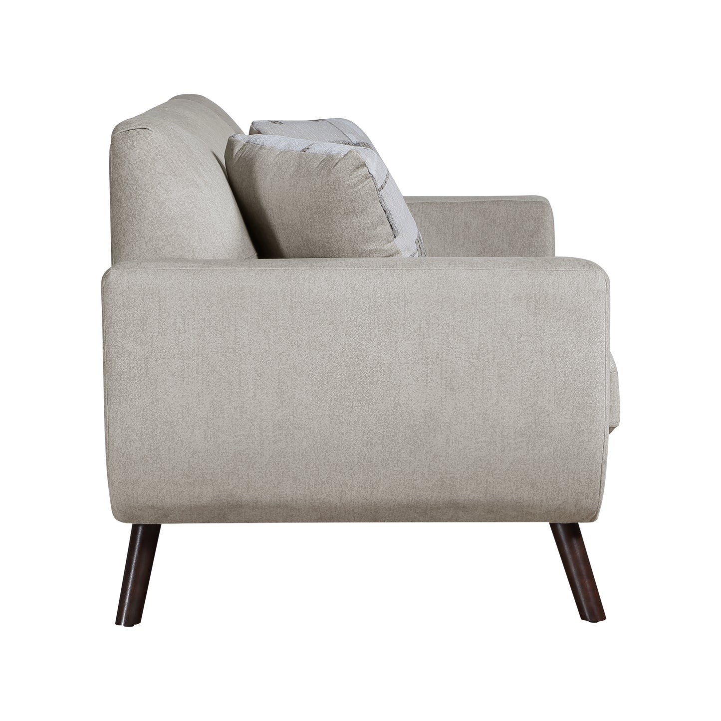 Homelegance Janne Loveseat in Tan Textured Microfiber 9627TAN-2