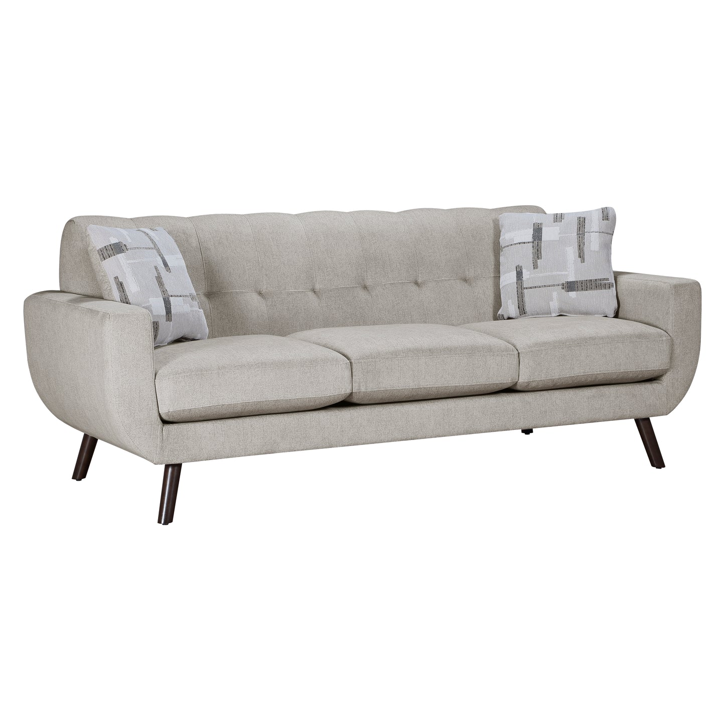 Homelegance Janne Sectional Sofa Tan Textured Microfiber 9627TAN-3
