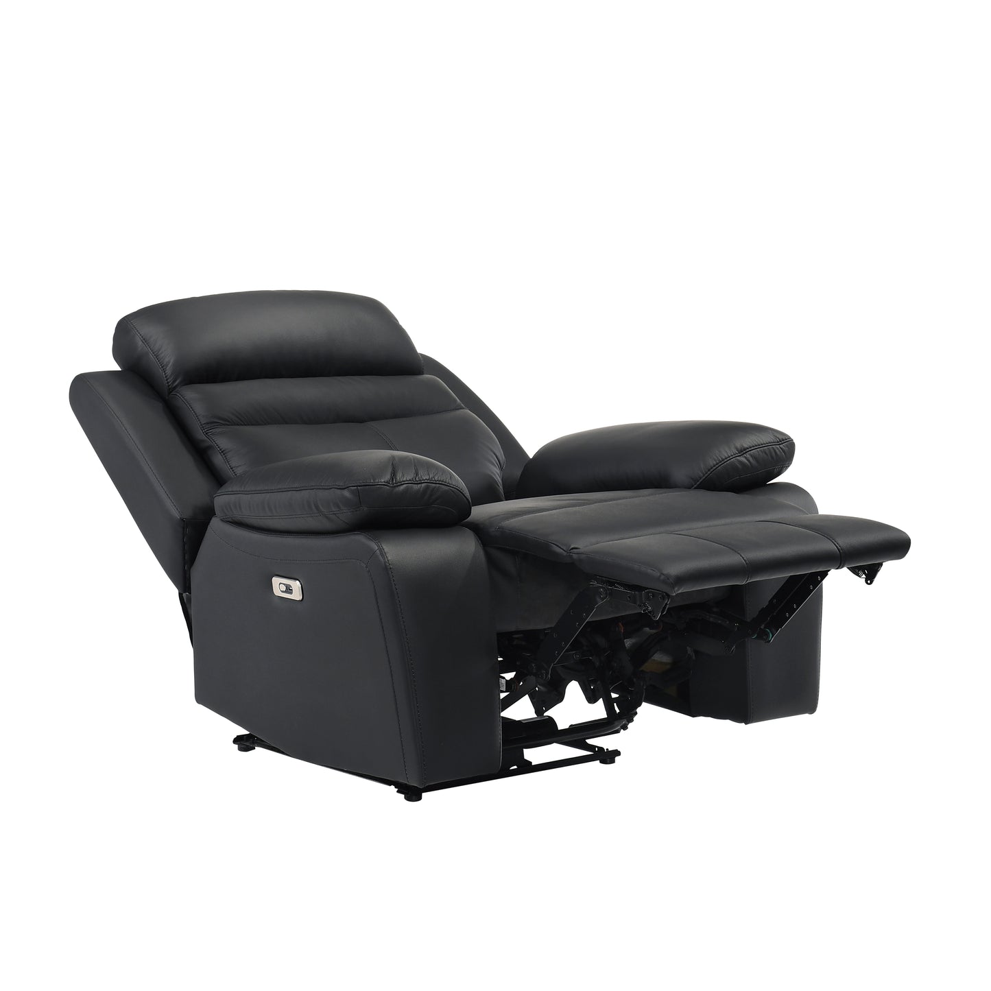 Homelegance Hancock Reclining Chair Power Recliner in Black 9628BLK-1PW