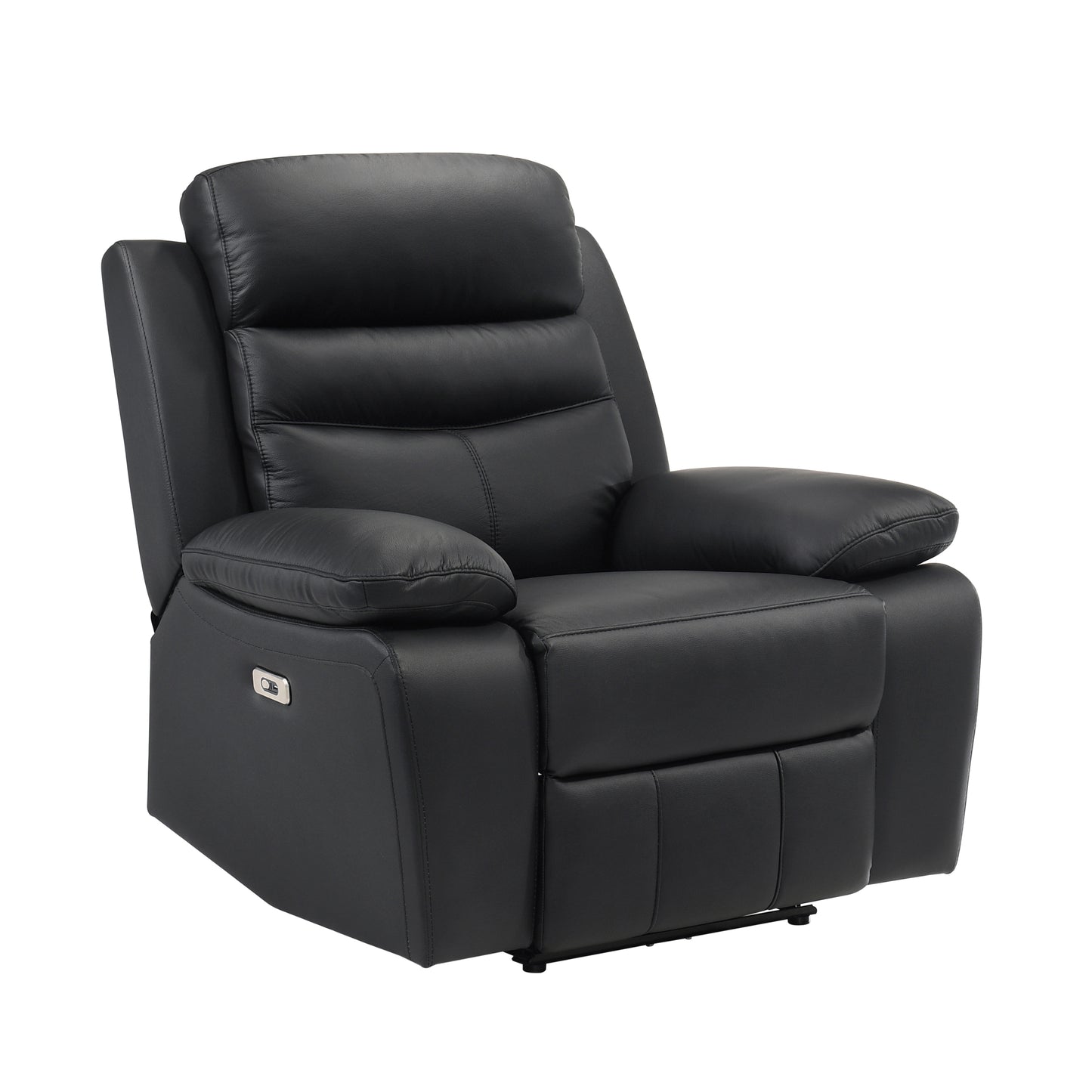 Homelegance Hancock Reclining Chair Power Recliner in Black 9628BLK-1PW