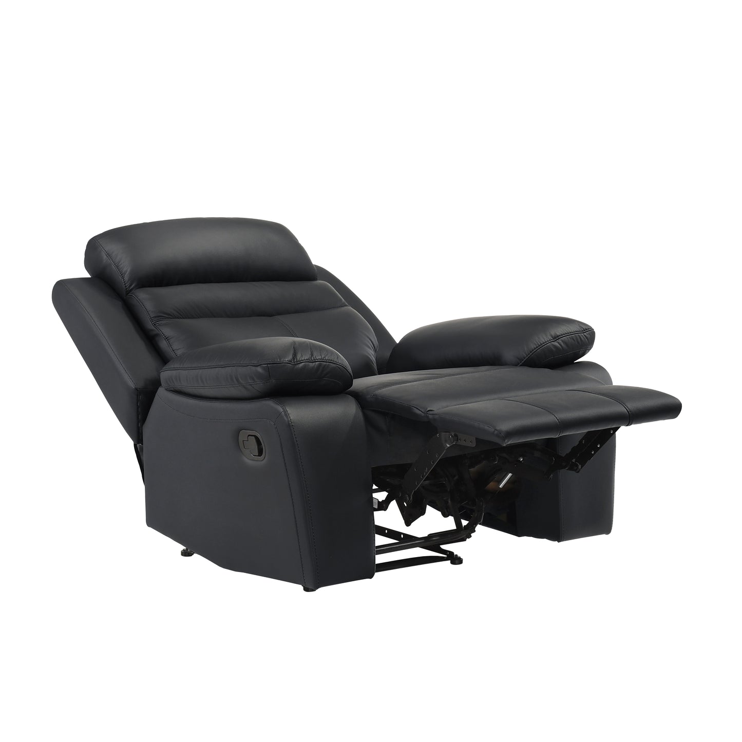 Homelegance Hancock Reclining Chair in Black 9628BLK-1 for Ultimate Comfort