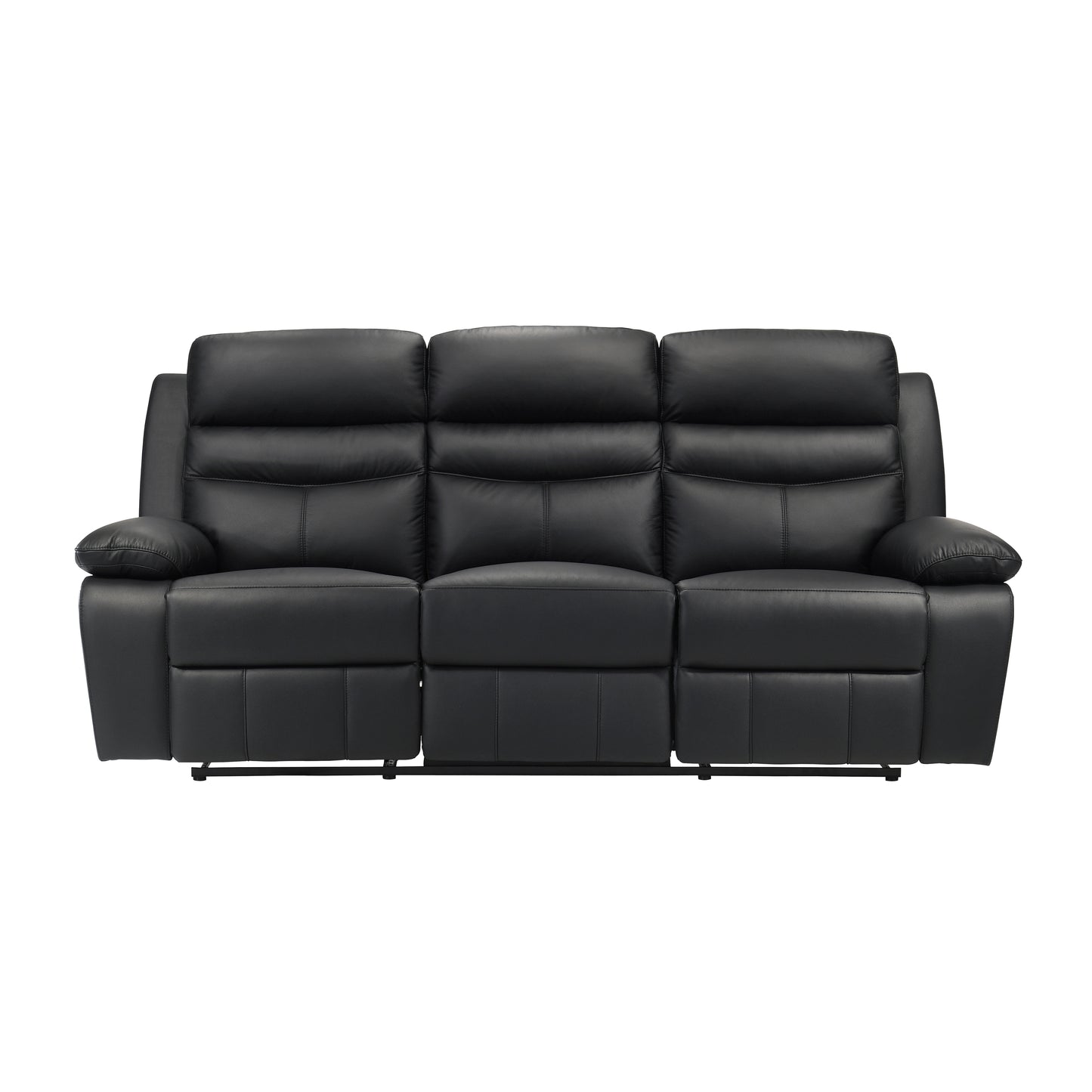 Homelegance Hancock Sectional Sofa Double Reclining Black 9628BLK-3