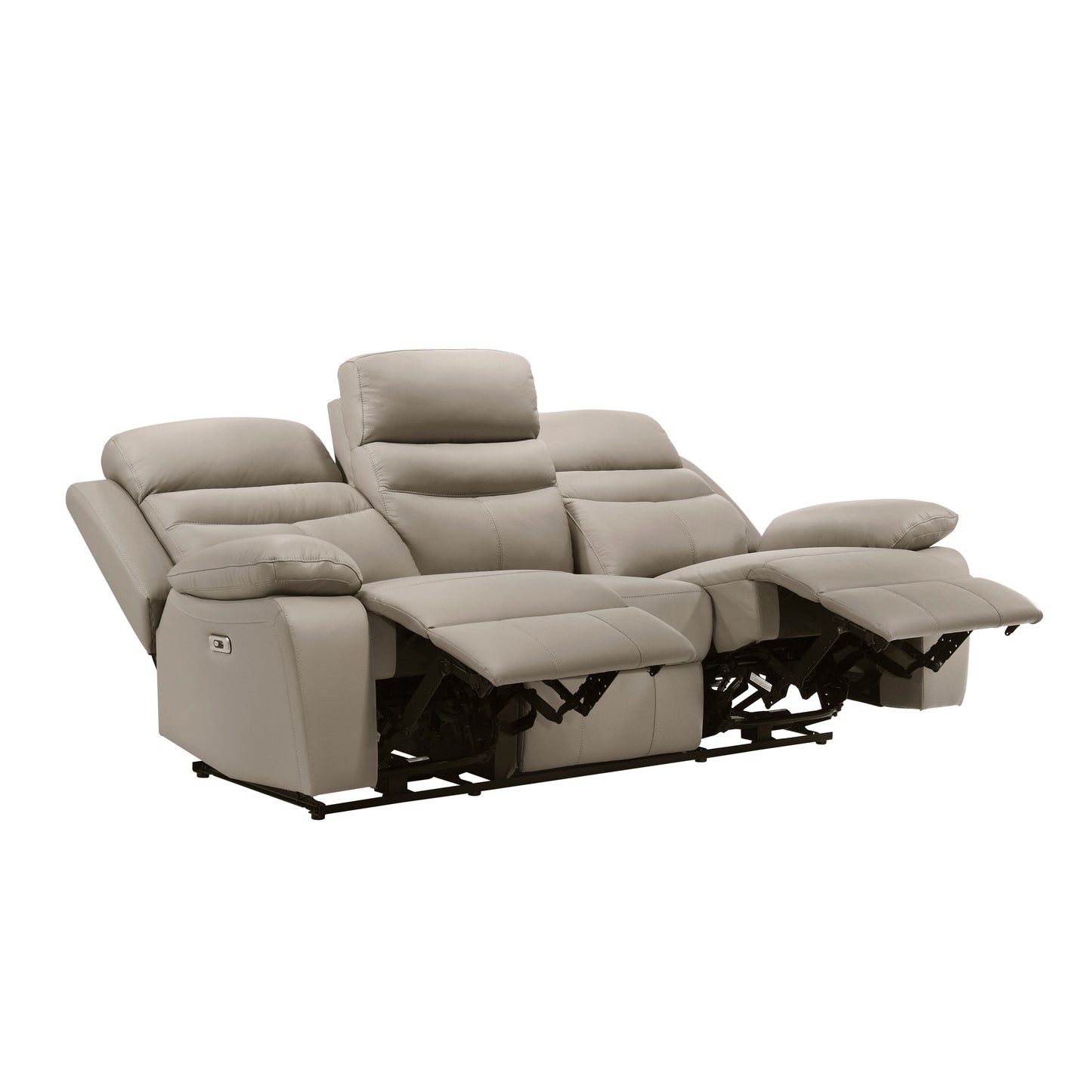 Homelegance Hancock Sectional Sofa in Latte Power Reclining Comfort 9628LTE-3PW