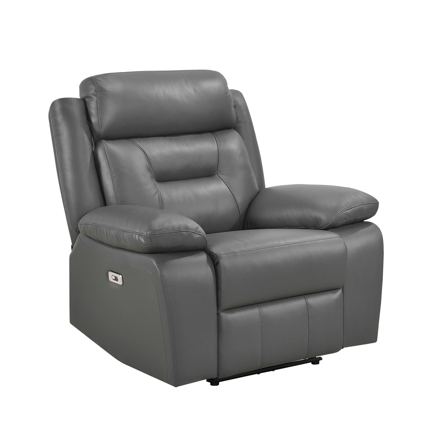 Homelegance Laconia Power Reclining Chair in Gray 9629DGY-1PW