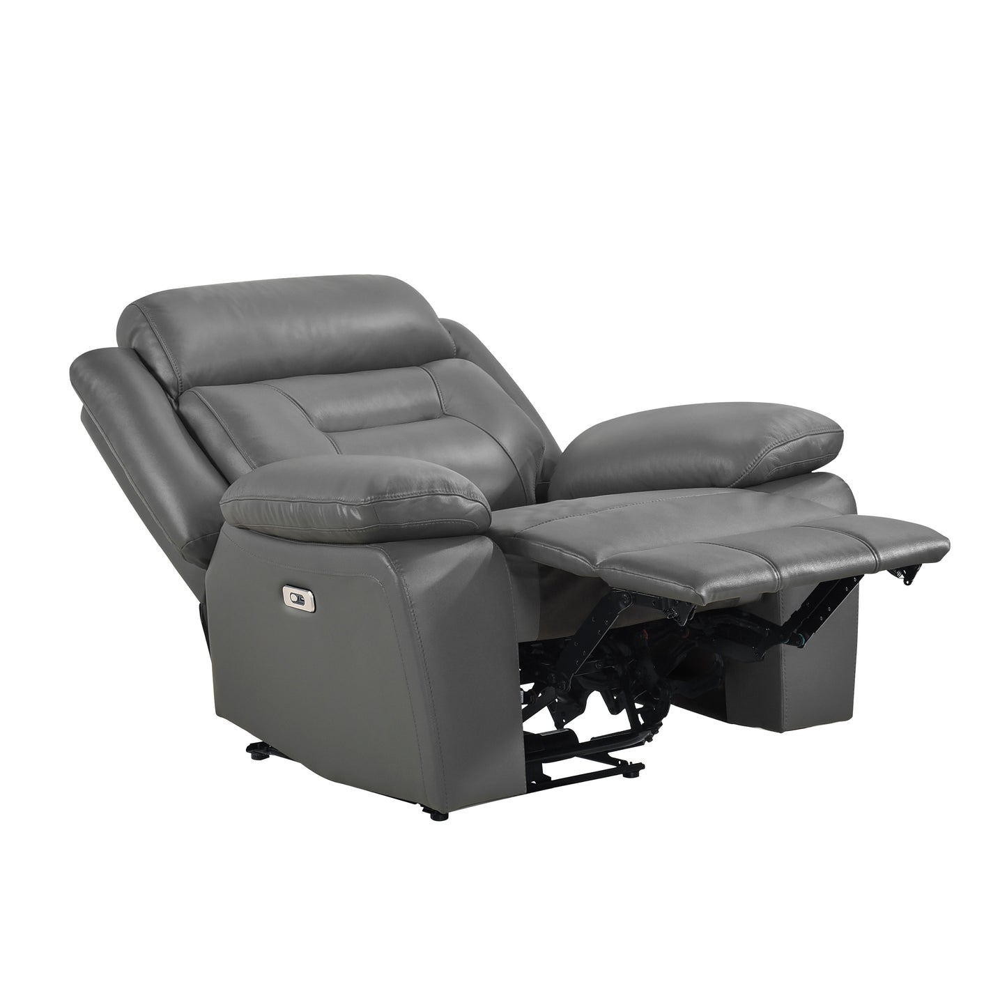 Homelegance Laconia Power Reclining Chair in Gray 9629DGY-1PW